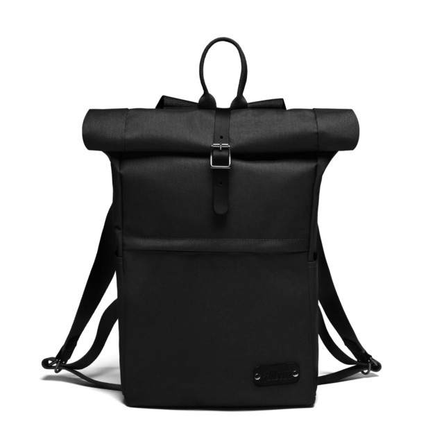 Small Roll Top Backpack Black / Black