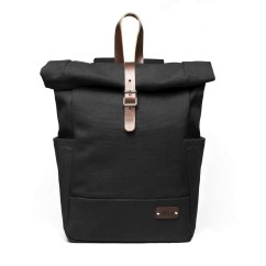 Roll Top Backpack Black / Brown - Limited Edition 