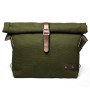 Messenger Bag Olive Green Canvas / Brown Bridle Leather